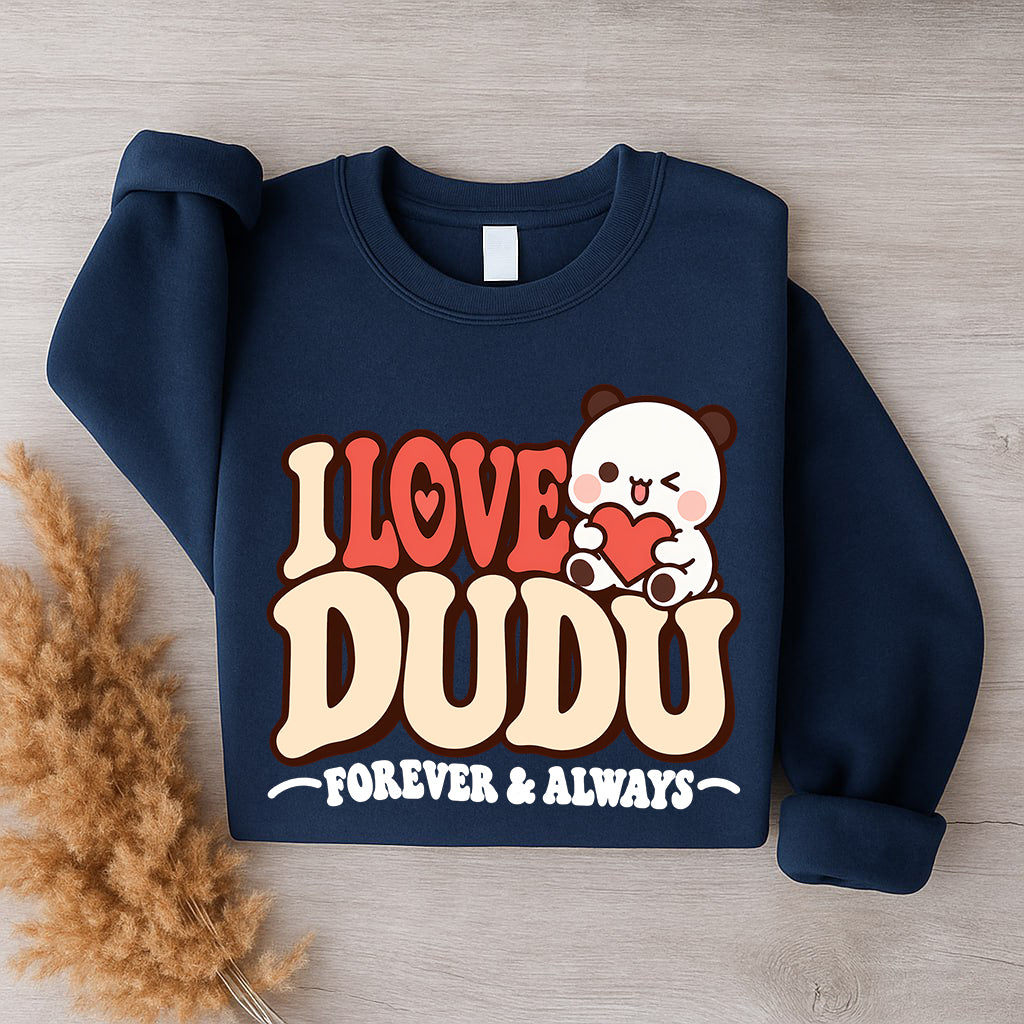 Bubu & Dudu Couple Sweatshirt – I Love You Forever & Always