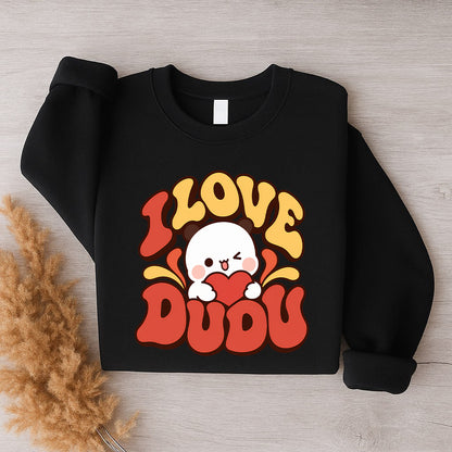 Bubu & Dudu Couple Sweatshirt – I Love Bubu I Love Dudu Retro Matching Set