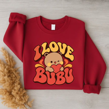 Bubu & Dudu Couple Sweatshirt – I Love Bubu I Love Dudu Retro Matching Set
