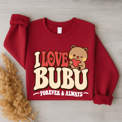 Bubu & Dudu Couple Sweatshirt – I Love You Forever & Always