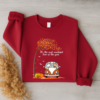 Bubu & Dudu Halloween Sweatshirt – Fall Van Most Wonderful Time of Year Crewneck