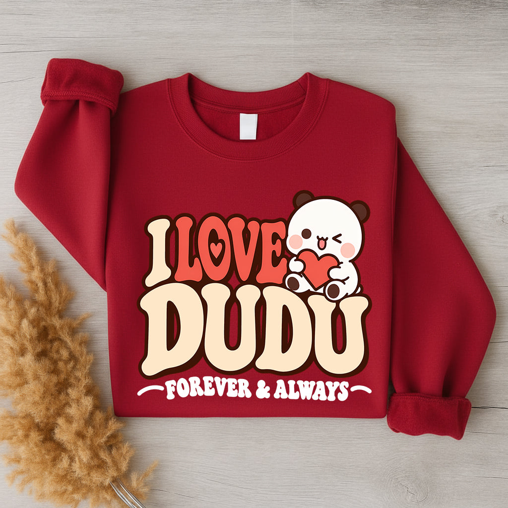 Bubu & Dudu Couple Sweatshirt – I Love You Forever & Always