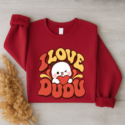 Bubu & Dudu Couple Sweatshirt – I Love Bubu I Love Dudu Retro Matching Set