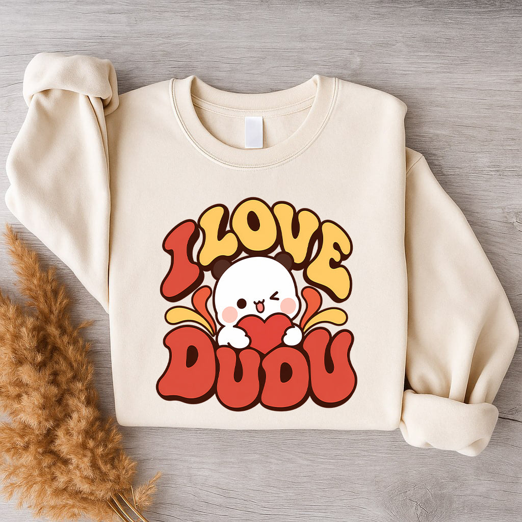 Bubu & Dudu Couple Sweatshirt – I Love Bubu I Love Dudu Retro Matching Set