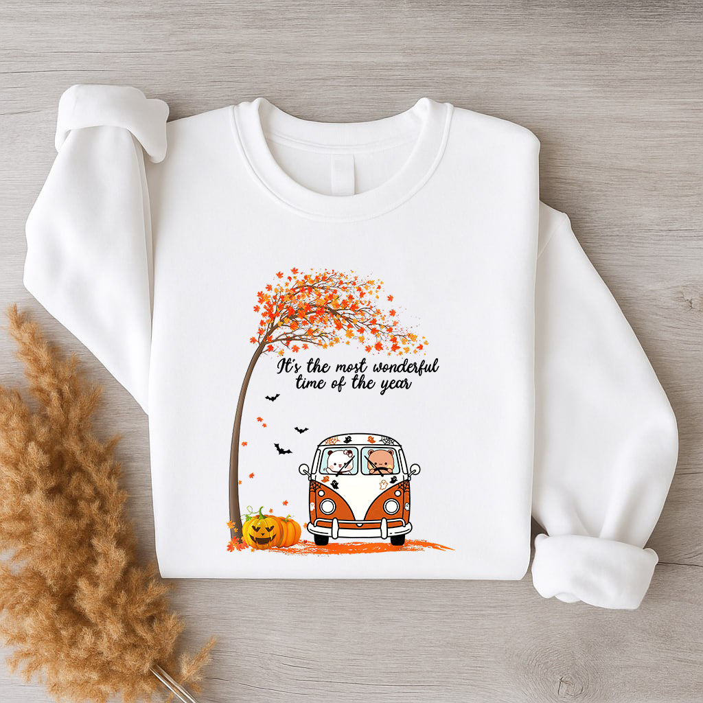 Bubu & Dudu Halloween Sweatshirt – Fall Van Most Wonderful Time of Year Crewneck