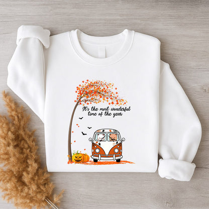 Bubu & Dudu Halloween Sweatshirt – Fall Van Most Wonderful Time of Year Crewneck