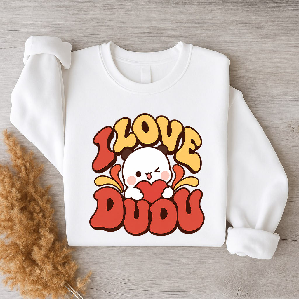 Bubu & Dudu Couple Sweatshirt – I Love Bubu I Love Dudu Retro Matching Set