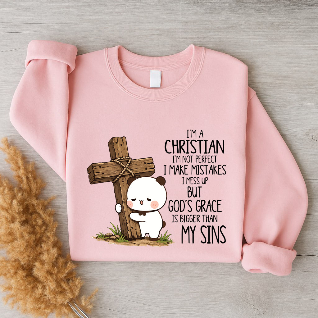 God's Grace Is Bigger Than My Sins Sweatshirt | Christian Matching Couple Sweatshirt