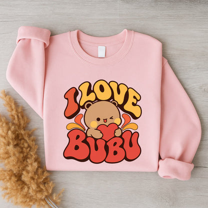 Bubu & Dudu Couple Sweatshirt – I Love Bubu I Love Dudu Retro Matching Set