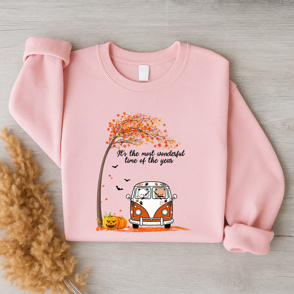 Bubu & Dudu Halloween Sweatshirt – Fall Van Most Wonderful Time of Year Crewneck