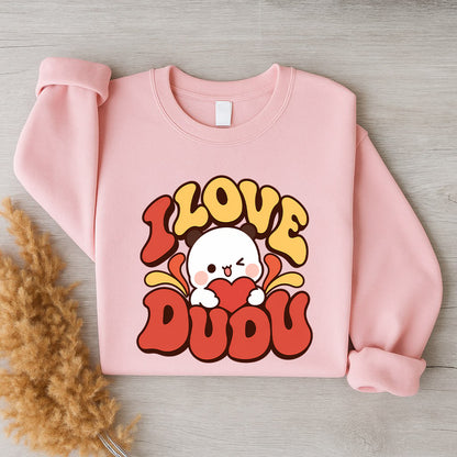 Bubu & Dudu Couple Sweatshirt – I Love Bubu I Love Dudu Retro Matching Set
