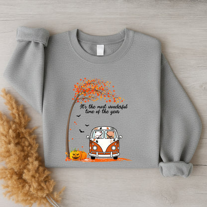 Bubu & Dudu Halloween Sweatshirt – Fall Van Most Wonderful Time of Year Crewneck