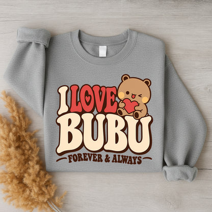 Bubu & Dudu Couple Sweatshirt – I Love You Forever & Always