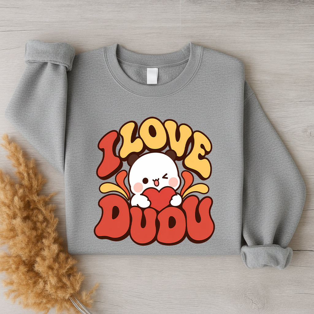 Bubu & Dudu Couple Sweatshirt – I Love Bubu I Love Dudu Retro Matching Set