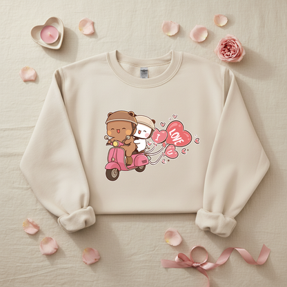 Bubu Dudu Love Scooter Valentine Sweatshirt