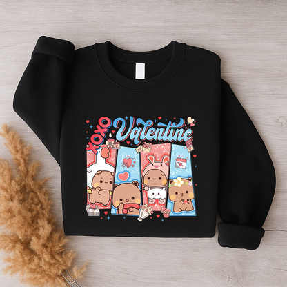 Bubu & Dudu XOXO Valentine Couple Sweatshirt