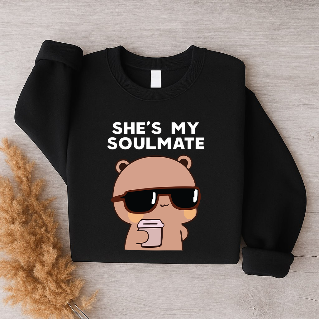 Soulmate & I Don’t Know Him – Bubu Dudu Couple Sweatshirts