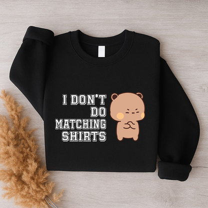 Bubu & Dudu Matching Couple Sweatshirt – I Do / I Don’t