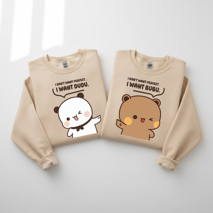 Bubu & Dudu I Want You – Couple Sweatshirts