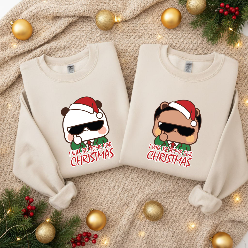 Bubu & Dudu Christmas Sweatshirt - Matching Holiday Couple Sweatshirt