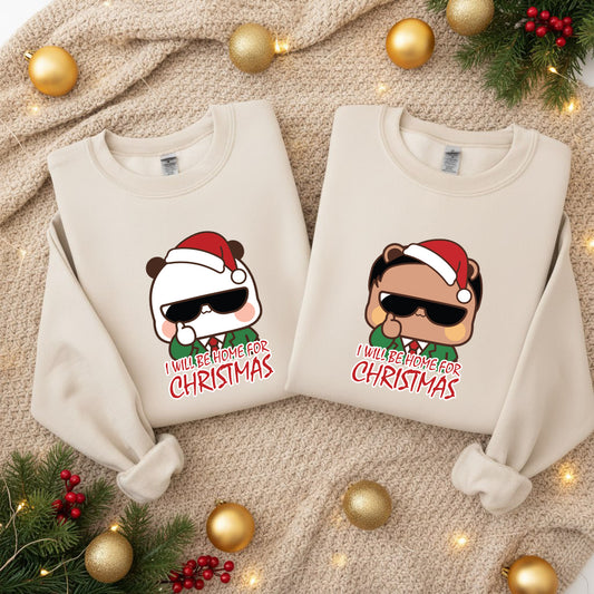 Bubu & Dudu Christmas Sweatshirt - Matching Holiday Couple Sweatshirt