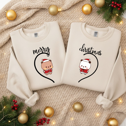 Cute Bubu & Dudu Xmas Couple Sweatshirts