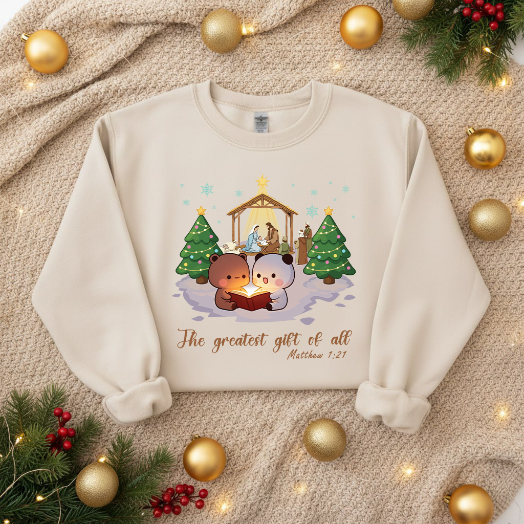 Bubu Dudu Nativity Sweatshirt – Christmas Gift