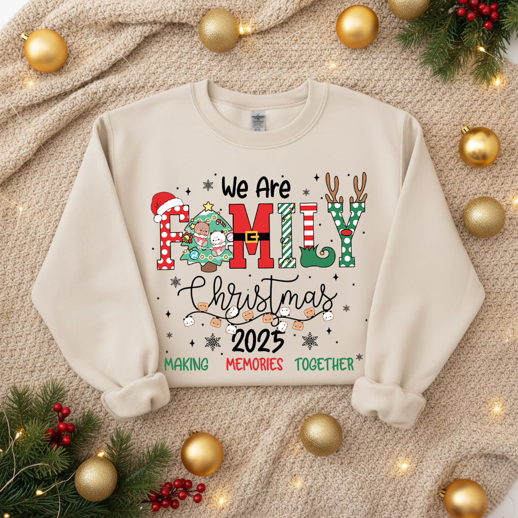 Bubu & Dudu Family Christmas 2025 Sweatshirt | Matching Holiday Crewneck
