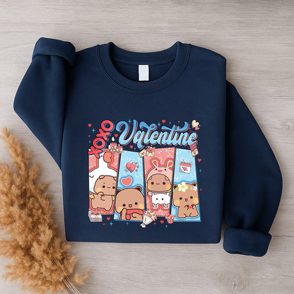 Bubu & Dudu XOXO Valentine Couple Sweatshirt