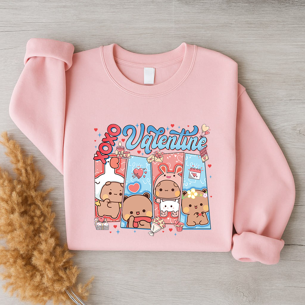 Bubu & Dudu XOXO Valentine Couple Sweatshirt