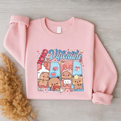 Bubu & Dudu XOXO Valentine Couple Sweatshirt