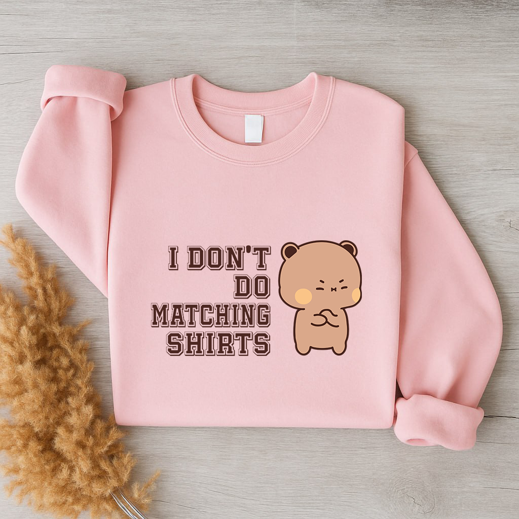 Bubu & Dudu Matching Couple Sweatshirt – I Do / I Don’t