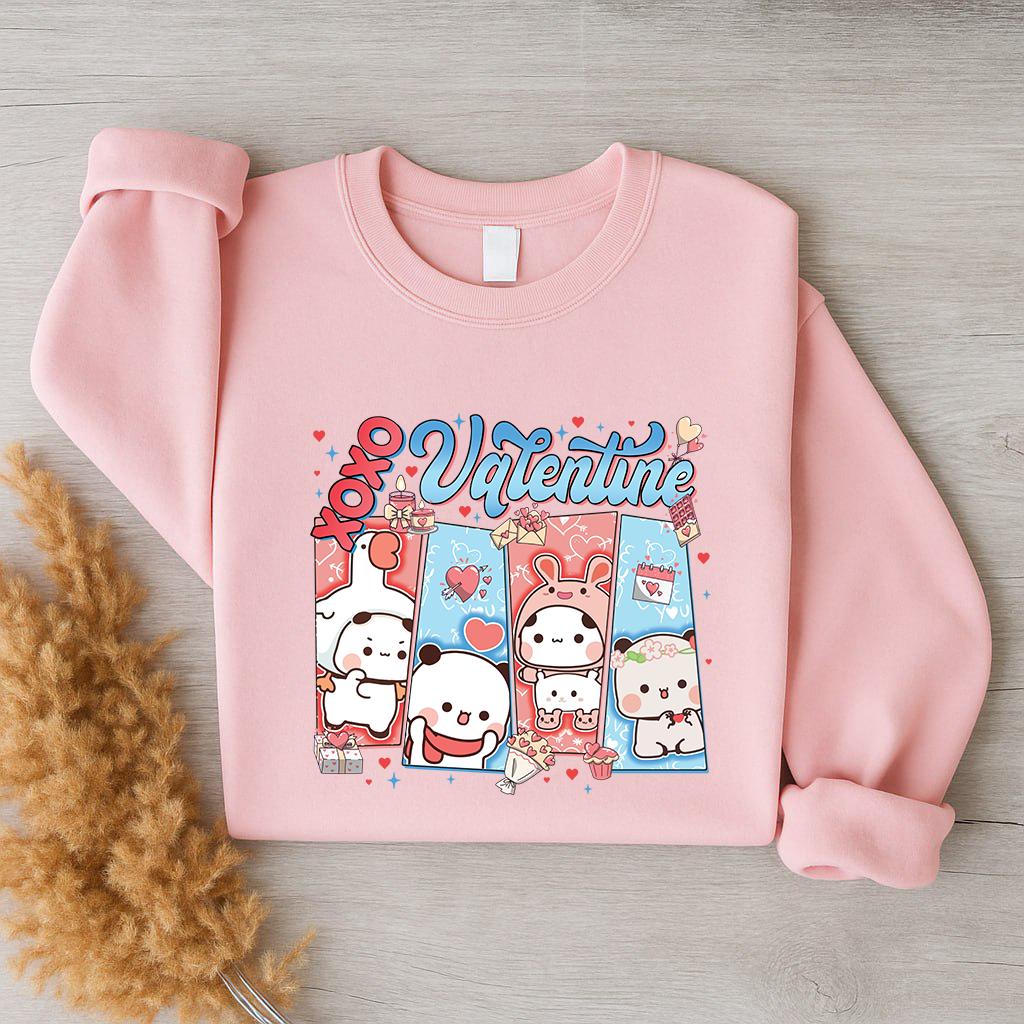 Bubu & Dudu XOXO Valentine Couple Sweatshirt