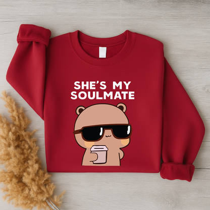 Soulmate & I Don’t Know Him – Bubu Dudu Couple Sweatshirts