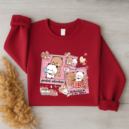 Bubu & Dudu Love Adventure Valentine Sweatshirt