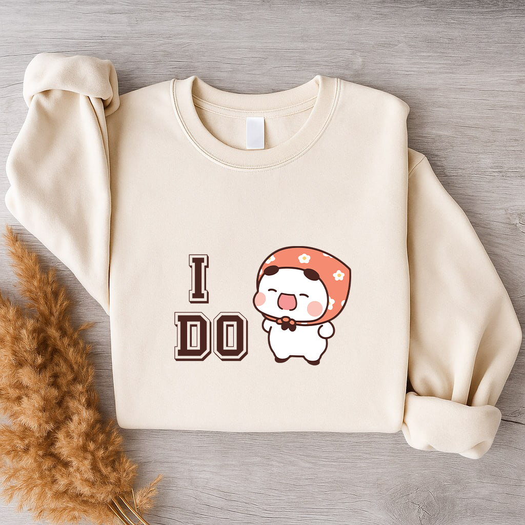Bubu & Dudu Matching Couple Sweatshirt – I Do / I Don’t