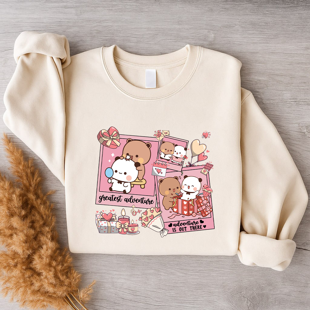 Bubu & Dudu Love Adventure Valentine Sweatshirt