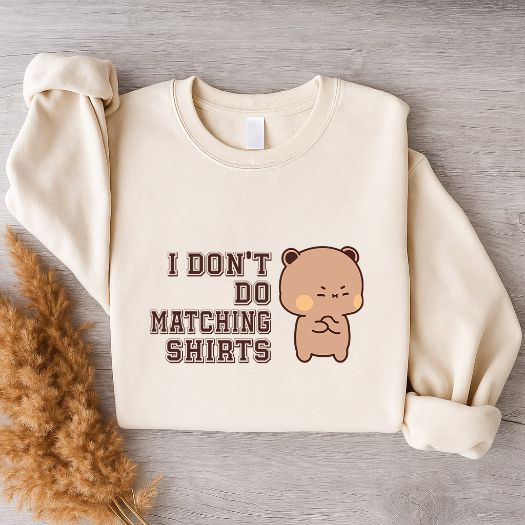 Bubu & Dudu Matching Couple Sweatshirt – I Do / I Don’t