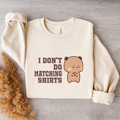 Bubu & Dudu Matching Couple Sweatshirt – I Do / I Don’t