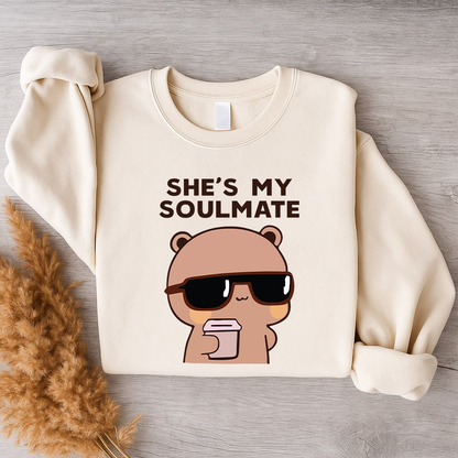 Soulmate & I Don’t Know Him – Bubu Dudu Couple Sweatshirts