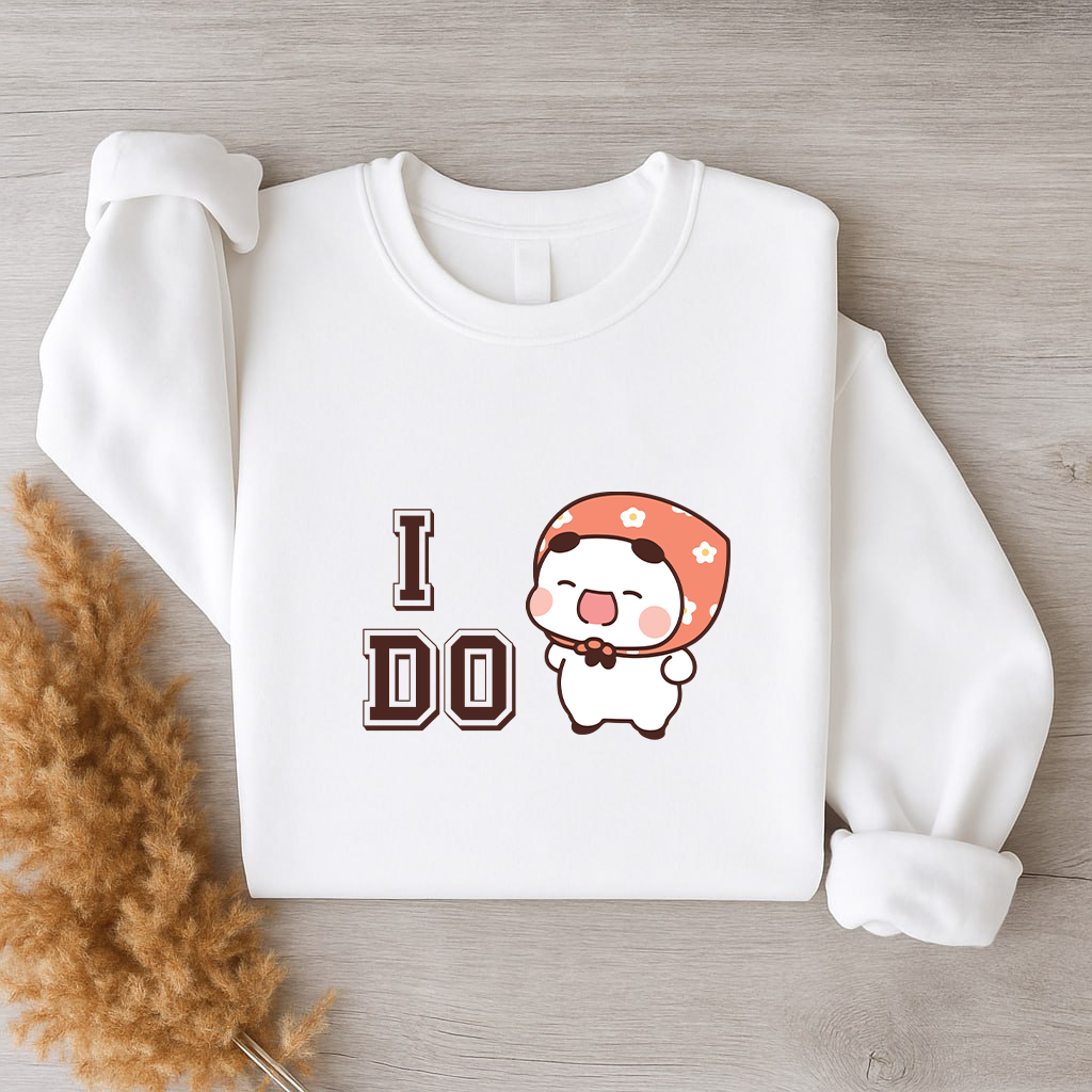 Bubu & Dudu Matching Couple Sweatshirt – I Do / I Don’t