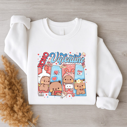 Bubu & Dudu XOXO Valentine Couple Sweatshirt