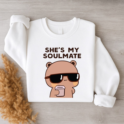 Soulmate & I Don’t Know Him – Bubu Dudu Couple Sweatshirts