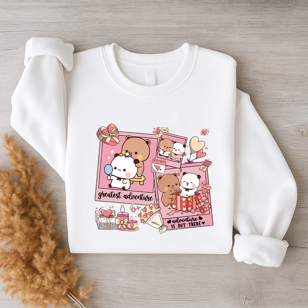 Bubu & Dudu Love Adventure Valentine Sweatshirt