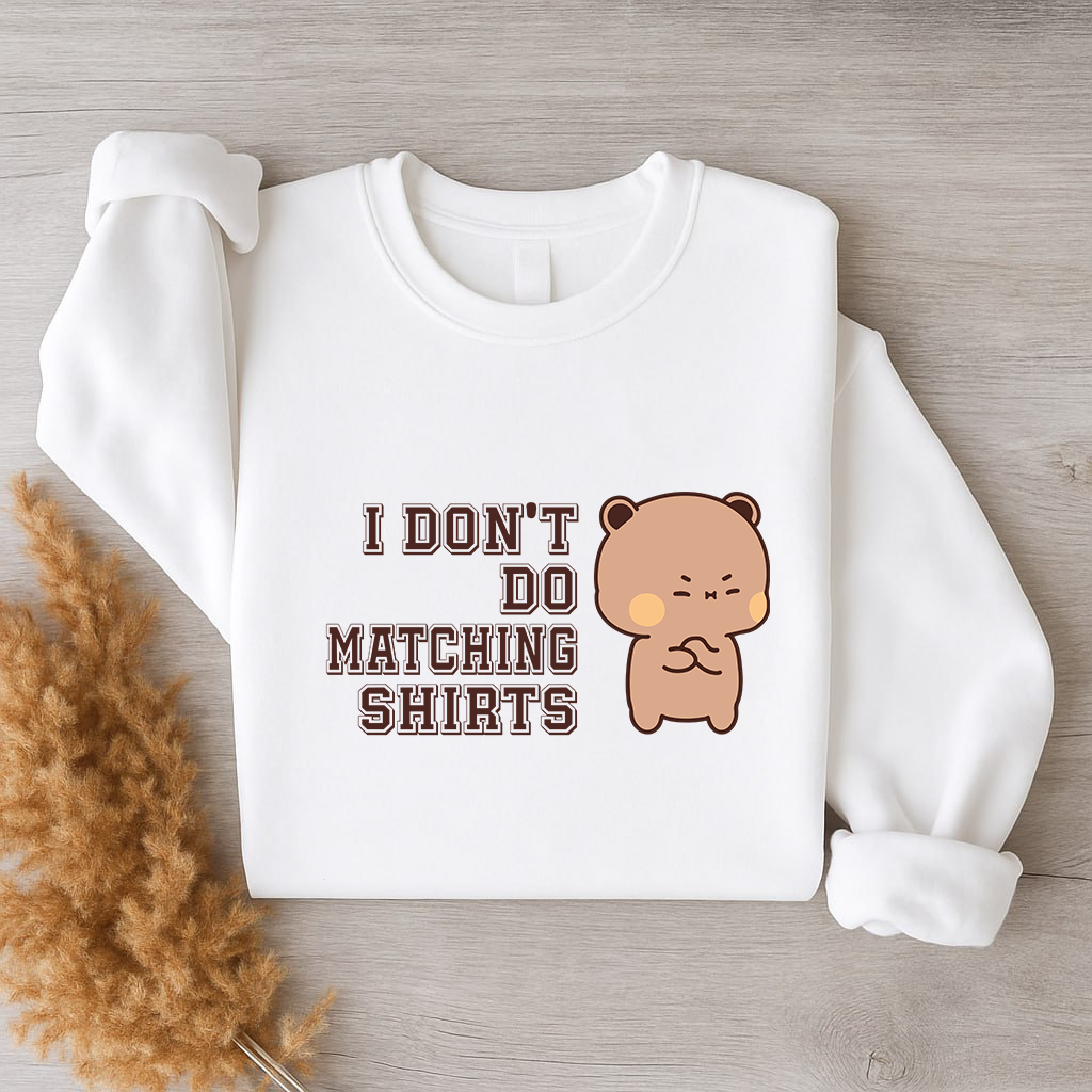 Bubu & Dudu Matching Couple Sweatshirt – I Do / I Don’t