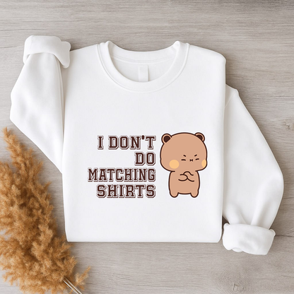 Bubu & Dudu Matching Couple Sweatshirt – I Do / I Don’t