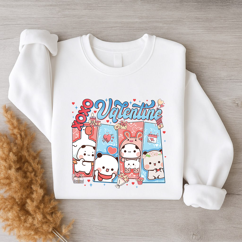 Bubu & Dudu XOXO Valentine Couple Sweatshirt