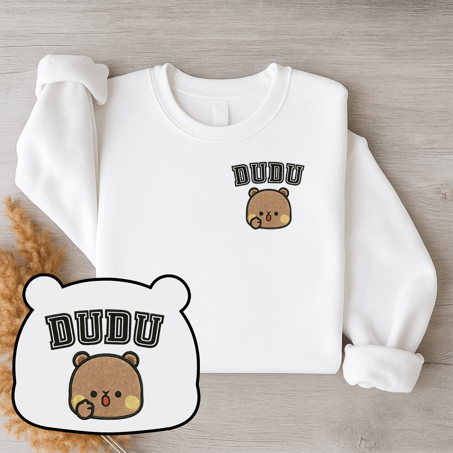Bubu & Dudu Embroidered Couple Sweatshirts