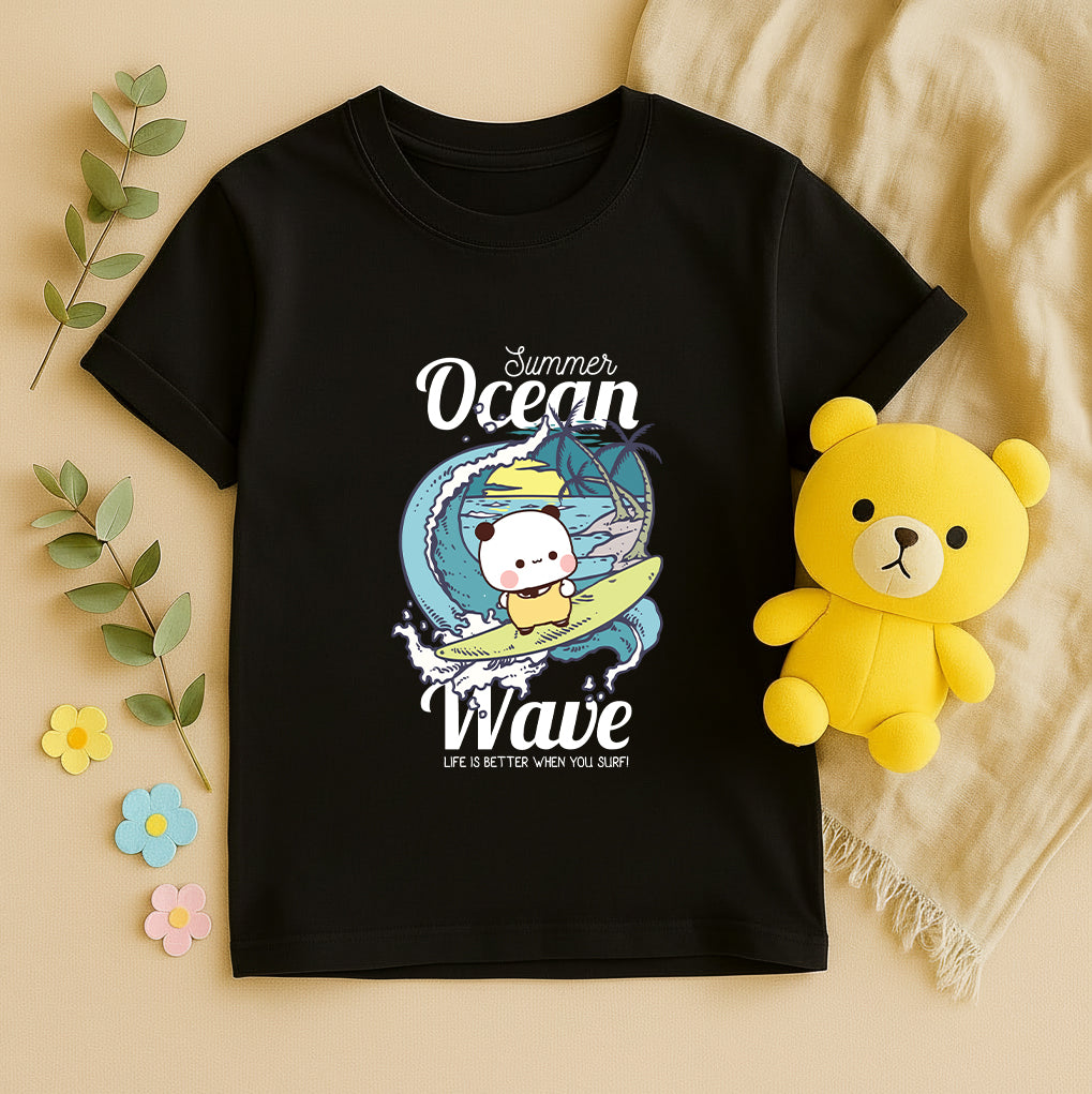 Bubu & Dudu Ocean Wave Matching Beach Couple Shirts