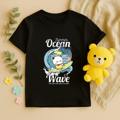 Bubu & Dudu Ocean Wave Matching Beach Couple Shirts